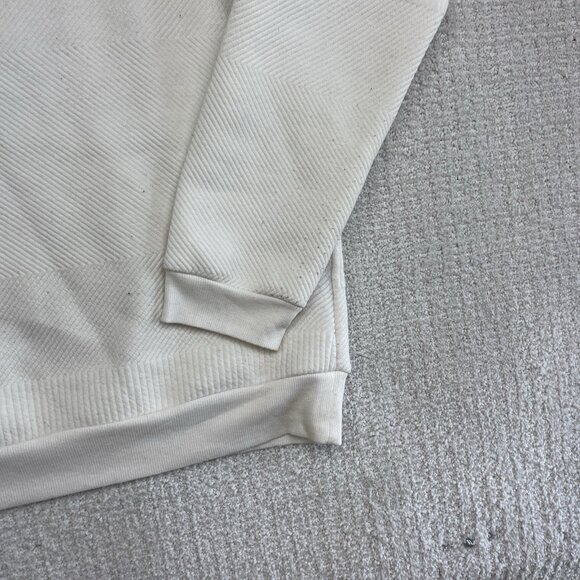 Kenneth Cole White Thermal Crewneck Sweater Men's Size Large Read* - Picture 5 of 15